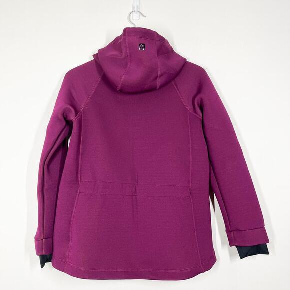 Freddy Italian‎ Breathable Water Resistant Hoodie M Purple Curved Zip Surfing - Picture 6 of 15